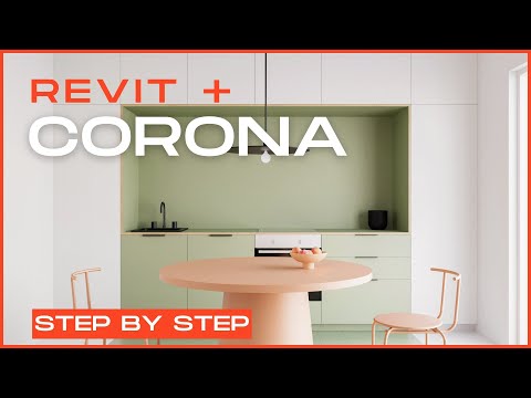 Видео: Визуализация кухни — Учебное пособие по Revit и Corona