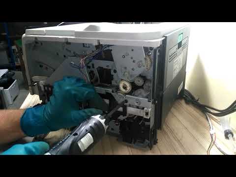 Видео: Инструкция замена шестерни 27T на примере принтера HP LJ P2055d