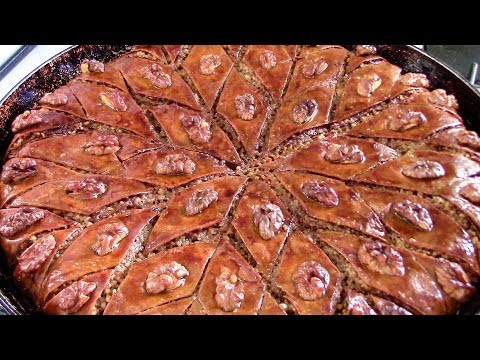 Видео: Как приготовить вкуснейшую пахлаву Бакинскую - ароматную, нежную, сочную и просто тающую во рту.