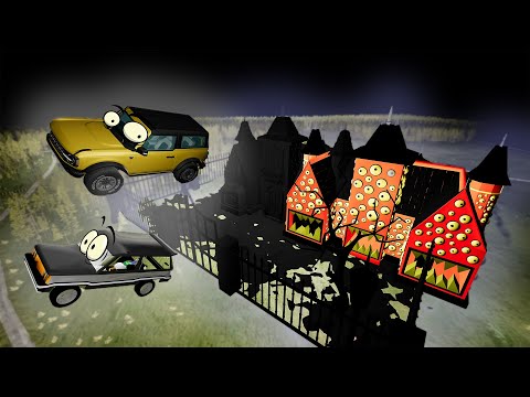 Видео: КТО ПРЯЧЕТСЯ НА ЧЕРДАКЕ ЧЁРНОГО ДОМА? И как поймать Дом Пожиратель? Гоша и Чич. Страшилки с машинами