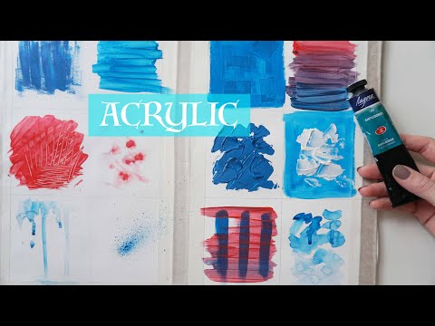 Видео: Техники акриловой живописи.  Acrylic Painting Techniques ARTSK
