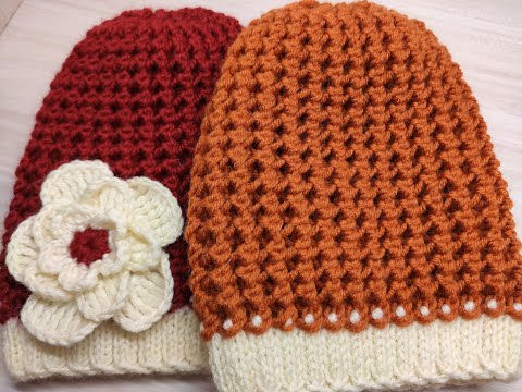 Видео: ШАПКА СПИЦАМИ ДЛЯ ДЕВОЧКИ. Вяжем вместе.
