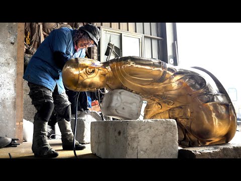 Видео: Замечательный и интересный процесс производства корейских буддийских изделий в Корее!