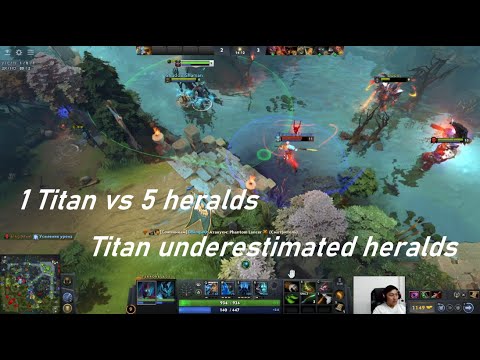 Видео: The Titan Underestimated the Heralds 💪 | 5 Heralds vs 1 Titan | Dota 2 | Титан недооценил рекрутов 💪