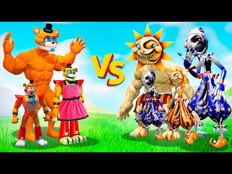 Видео: СЕМЬЯ СОЛНЦЕ И ЛУНЫ ПРОТИВ СЕМЬИ ГЛЭМРОКА ФРЕДДИ В ГАРРИС МОД! FNAF 9 SECURITY BREACH В Garry`s Mod!