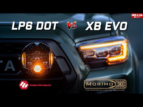 Видео: Baja Designs DOT LP6 против Morimoto XB EVO — сравнение светодиодных фар