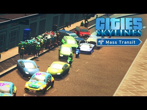 Видео: Cities Skylines Mass Transit - Пробки: начало. #25