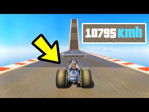 Видео: Так я улетел на машине в космос.. при скорости в 10000 КМ/Ч в GTA 5!