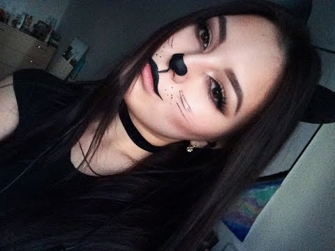 Видео: Макияж кошки на хэллоуин | Halloween Cat makeup