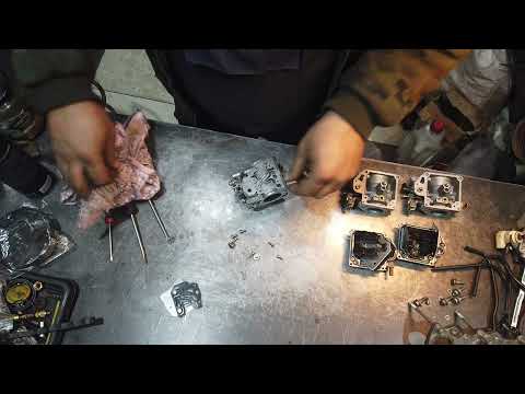 Видео: Yamaha F40 сборка карбюраторов