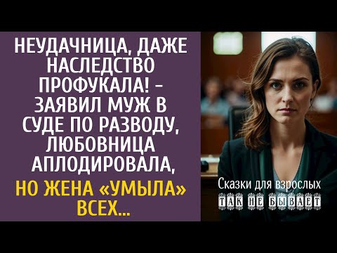 Видео: Неудачница, даже наследство профукала! - заявил муж в суде по разводу, но жена «умыла» всех…