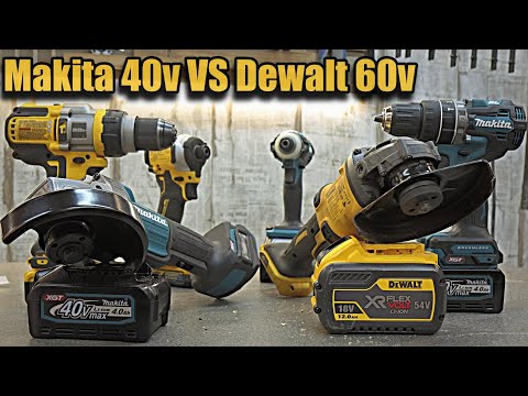 Видео: Что круче Makita 40 вольт или Dewalt 60 вольт!?