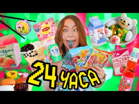 Видео: 24 ЧАСА ЕМ ТОЛЬКО АЗИАТСКИЕ ВКУСНЯШКИ! Корейская еда vs Японская Челлендж ✅