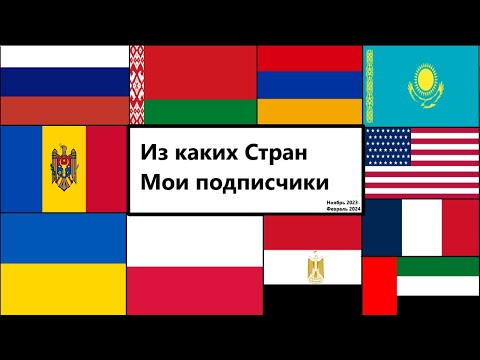 Видео: Топ 30 стран из которых мои подписчики 💗