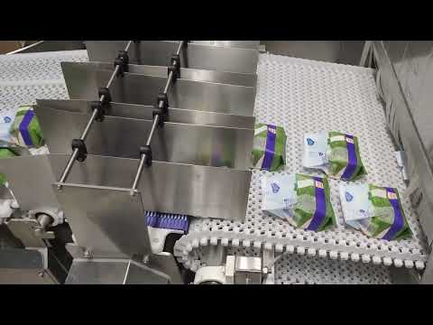 Видео: 4 линии упаковки творога в Пакет с Системой охлаждения Сигнал-Пак (3т в час)