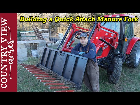 Видео: Делаю вилы для навоза на трактор. Пришлось внести некоторые изменения, чтобы всё заработало.