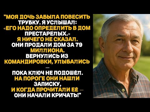 Видео: Моя дочь забыла повесить трубку. Я услышал_ ЕГО НАДО ОПРЕДЕЛИТЬ В ДОМ ПРЕСТАРЕЛЫХ.Я ничего не сказал