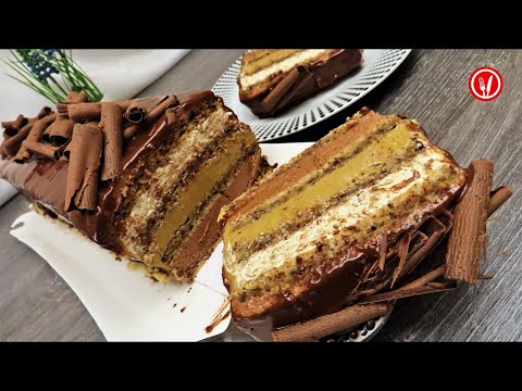 Видео: Торт с тремя кремами божественного вкуса