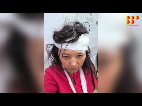 Видео: Медсестра из Караганды, которую избил посетитель частной клиники, вернулась на работу