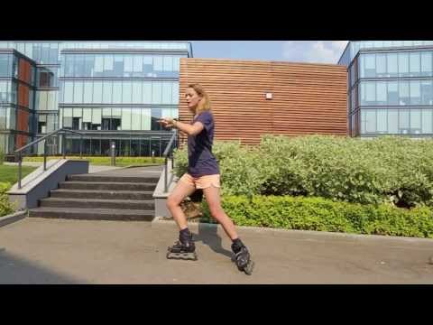 Видео: Как тормозить на роликах. Т-стоп. Лучший урок. 1 Сезон. Урок 5