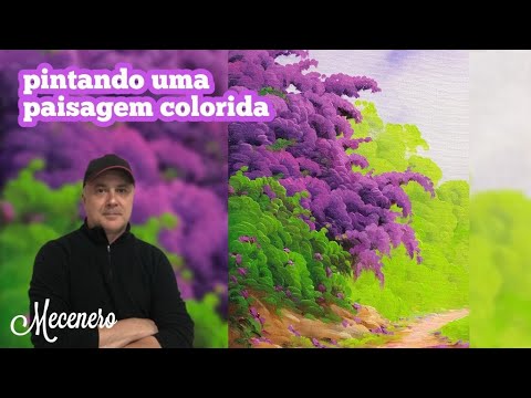 Видео: Пейзаж для начинающих с красочной весной.