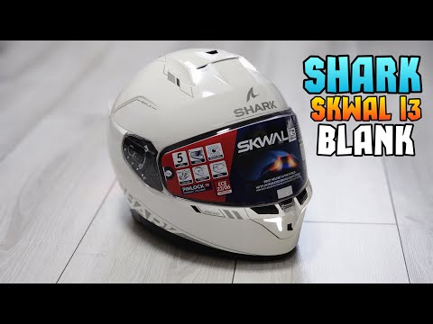 Видео: МОТШЛЕМ SHARK SKWAL I3 BLANK обзор и первые впечатления