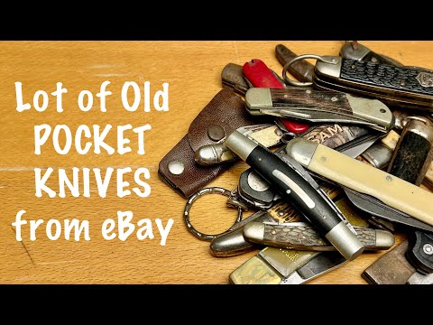 Видео: Находим сокровище среди кучи старых КАРМАННЫХ НОЖЕЙ на eBay — Распаковка ножа
