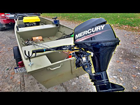 Видео: 1436 Jon Boat в паре с 9,9-сильным Mercury 4 Stroke! (Тест скорости!)