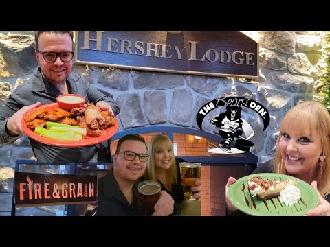 Видео: Остановитесь в Hershey Lodge и попробуйте рестораны! Fire & Grain и Bear's Den! #hersheypa