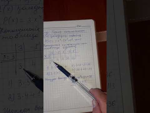 Видео: Безу теоремасы.