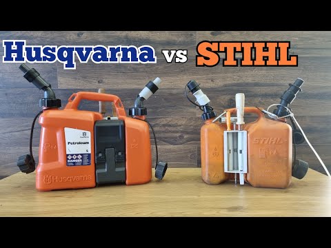 Видео: Husqvarna VS Stihl komdiканистры штиль против хускварны