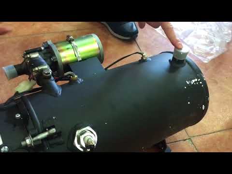 Видео: Подогреватель двигателя 16 kW с помпой!