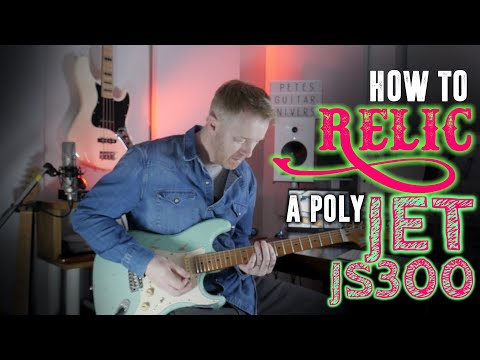 Видео: Демонстрация гитары JET JS300 Strat и как воссоздать полиэфирную отделку