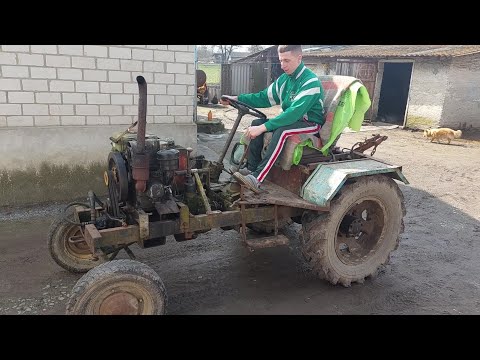 Видео: Довгоочікуваний, відео огляд саморобного трактора з двигуном від мотоблока 10 кінських сил.