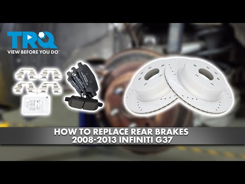 Видео: Как заменить задние тормоза на INFINITI G37 2008-2013 годов