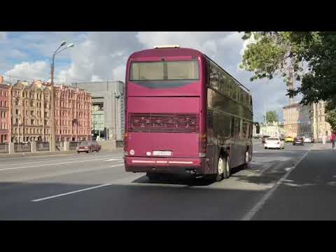 Видео: Двухэтажные автобусы в Петербурге