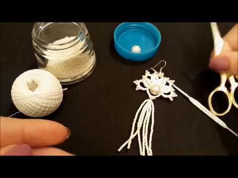 Видео: Мастер класc - серьги фриволите. Needle tatting earrings. Frivolite/ Occhi