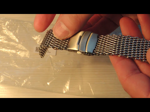 Видео: Браслет для часов Акулья сетка из нержавейки | Bracelet watch Shark mesh