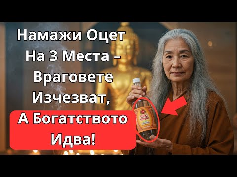Видео: КОГАТО НАНЕСЕТЕ ОЦЕТ НА 3 МЕСТА В ДОМА СИ, БОГАТСТВОТО ЗАПОЧВА ДА ТЕЧЕ – Будистка Мъдрост
