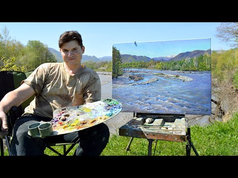 Видео: Как рисовать воду. Живопись маслом с натуры.