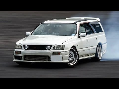 Видео: Nissan Stagea WC34 Drift. Дрифт на универсале Skyline.