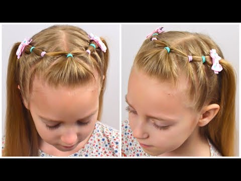 Видео: ЛЕГКАЯ прическа с ХВОСТИКАМИ и РЕЗИНКАМИ. Простая и быстрая прическа в садик (школу) #95  #LGH