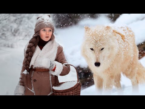 Видео: Волчица еле волочила лапы, пошатываясь в глубоком снегу. Но вдруг на дороге появилась она!