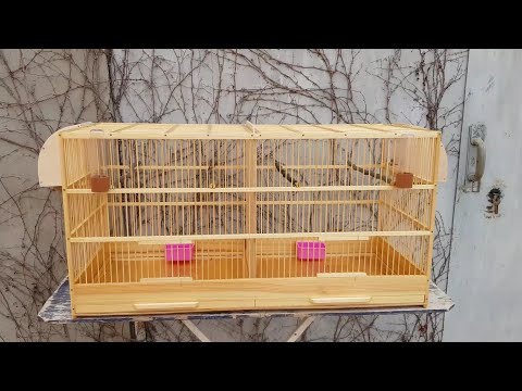 Видео: Клетка для канареек две секции С перегородкой. Небольшой обзор.