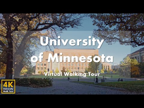 Видео: Университет Миннесоты (University of Minnesota) - Виртуальная пешеходная экскурсия [4k 60fps]