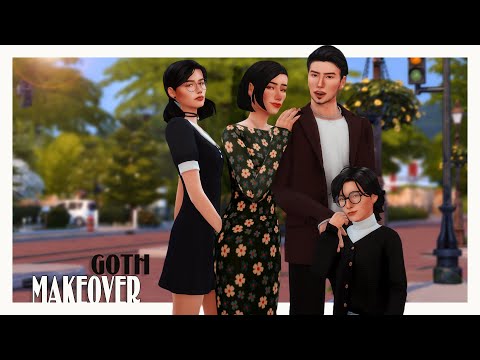 Видео: 🖤Makeover GOTH | Семейка Гот || The sims 4🤍