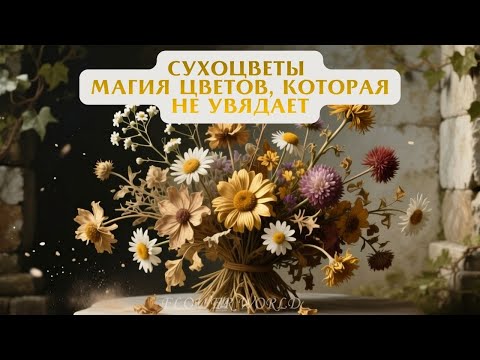 Видео: Сухоцветы: Магия Цветов, Которая Не Увядает.💐