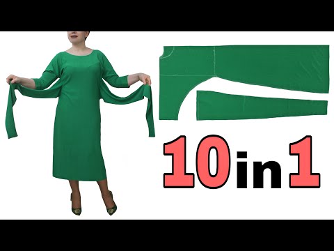 Видео: Сшейте очень простое платье ✅ Носите 10 разными способами! 100% прибыльный бизнес