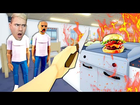 Видео: ПРАВИМ БУРГЕРИ С 1 РЪКА?🍔 МИШКИТЕ ИЗЯДОХА ВСИЧКО😭
