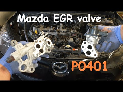 Видео: Снятие и очистка клапана EGR 1.5 Mazda 2